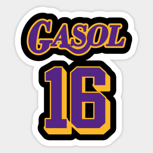 Pau Gasol Retired Jersey Tribute Sticker